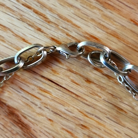 Anthropology Layered Necklace, gold tones 16 - 18 inch - Picture 4 of 5